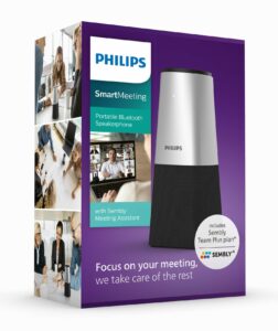 Philips SmartMeeting Portable Bluetooth Conference Microphone with Sembly Meeting Assistant