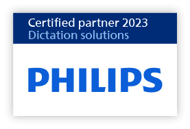 philips dictation certified partner label 2023 rgb en